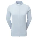 FootJoy Drirelease Full-Zip Lined women's sweater, ice blue