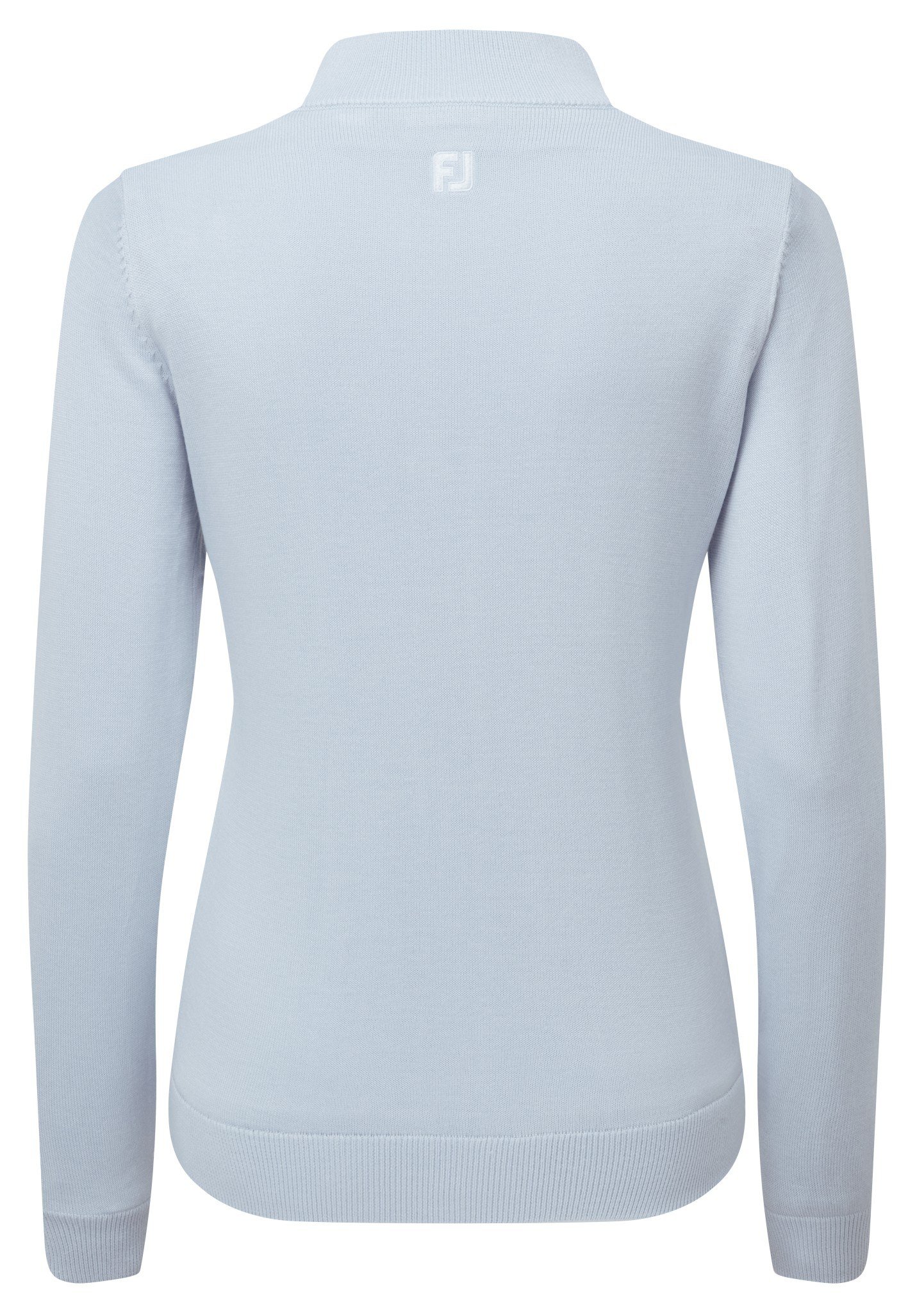 FootJoy Drirelease Full-Zip Lined women's sweater, ice blue