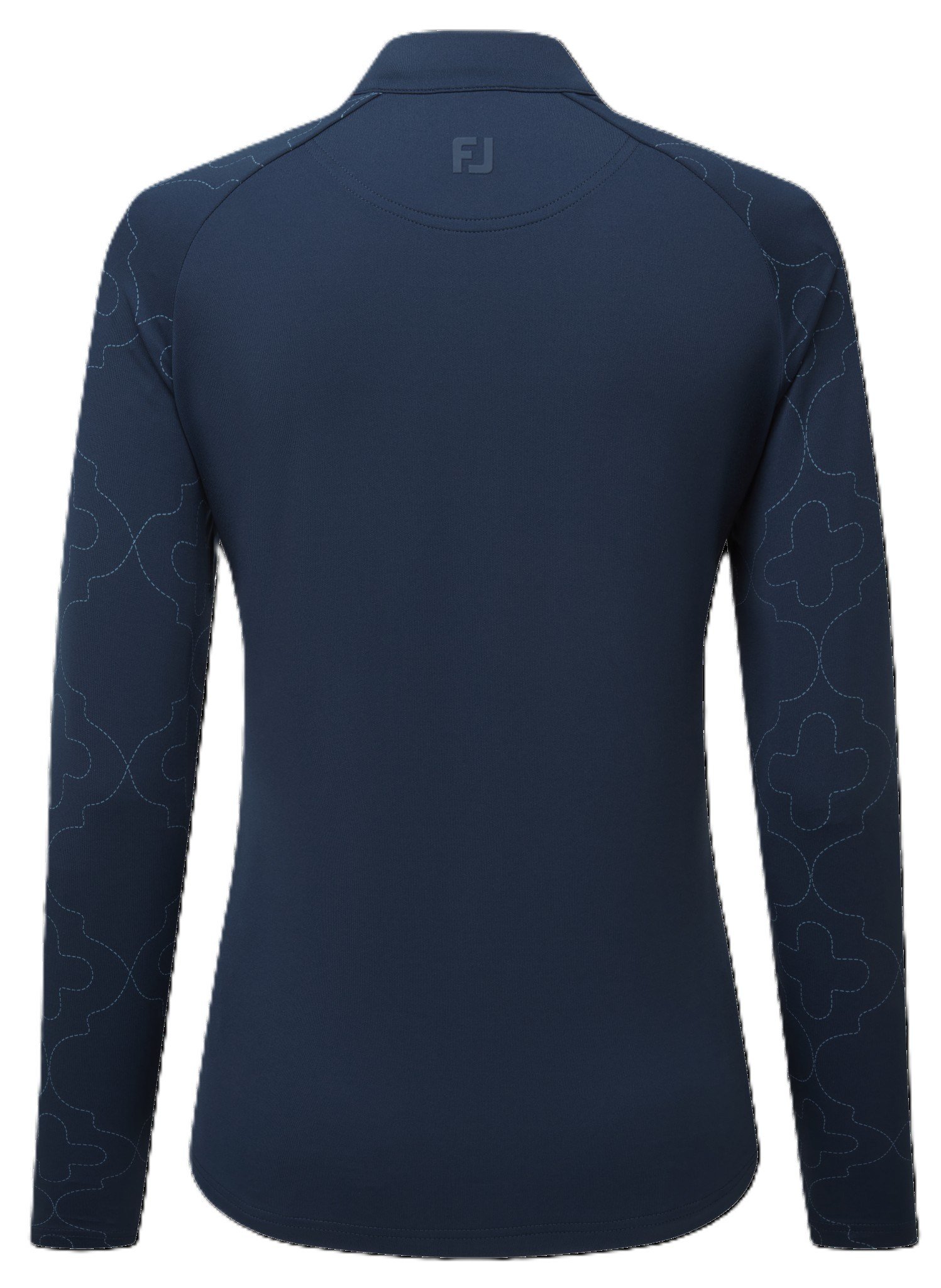 FootJoy Midlayer Full Zip Printed Sleeve women's sweatshirt, navy