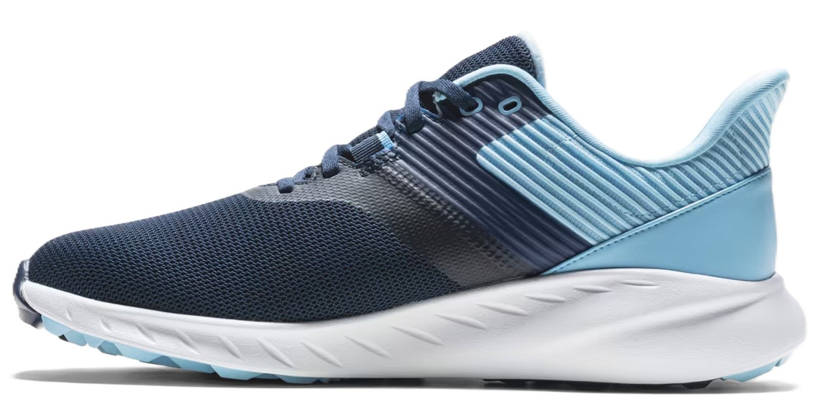 FootJoy Flex mens golf shoes, navy/blue/white