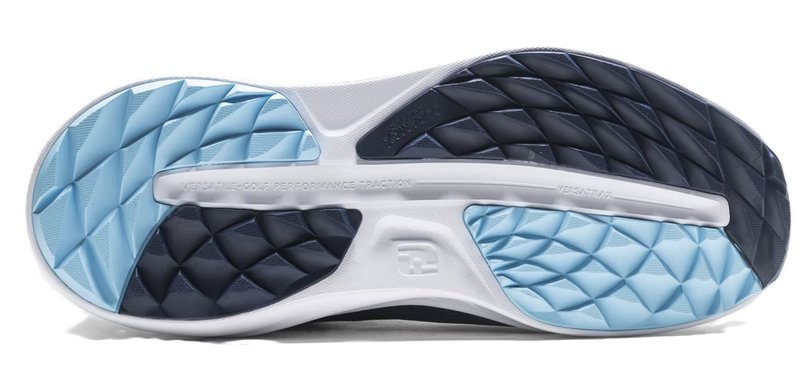 FootJoy Flex mens golf shoes, navy/blue/white