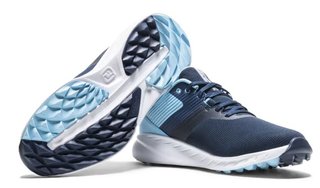 FootJoy Flex mens golf shoes, navy/blue/white