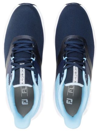 FootJoy Flex mens golf shoes, navy/blue/white