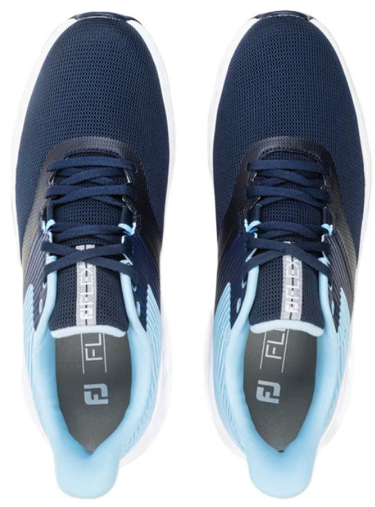 FootJoy Flex mens golf shoes, navy/blue/white