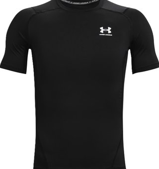 Under Armour HeatGear men's compression top, black/white