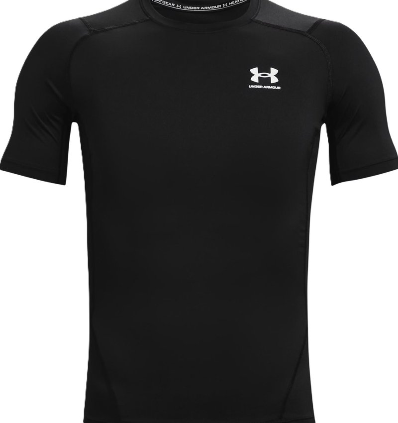 Under Armour HeatGear men's compression top, black/white