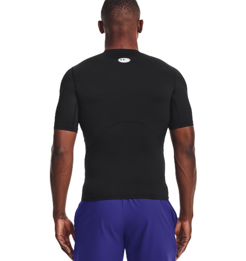 Under Armour HeatGear men's compression top, black/white