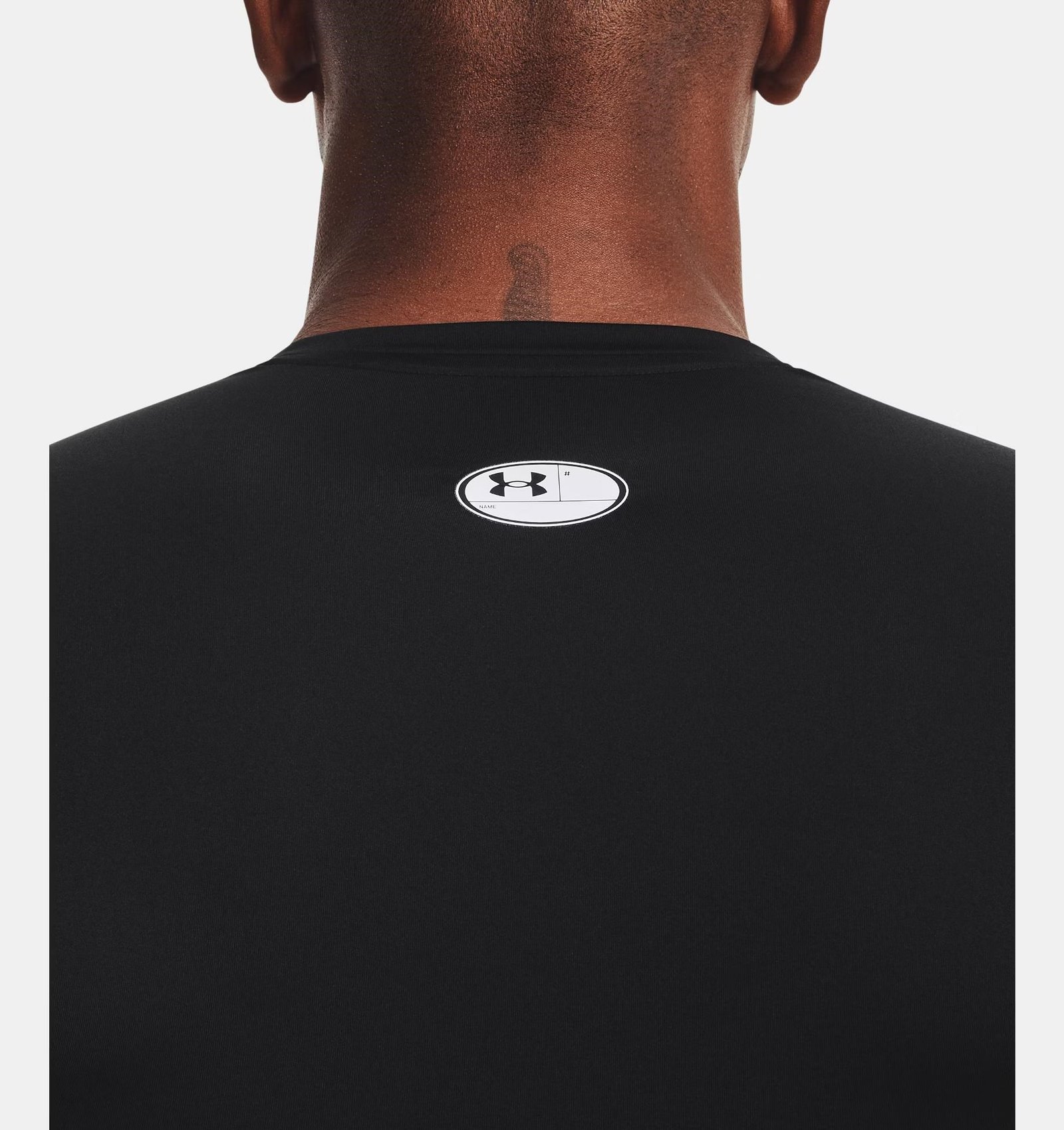 Under Armour HeatGear men's compression top, black/white