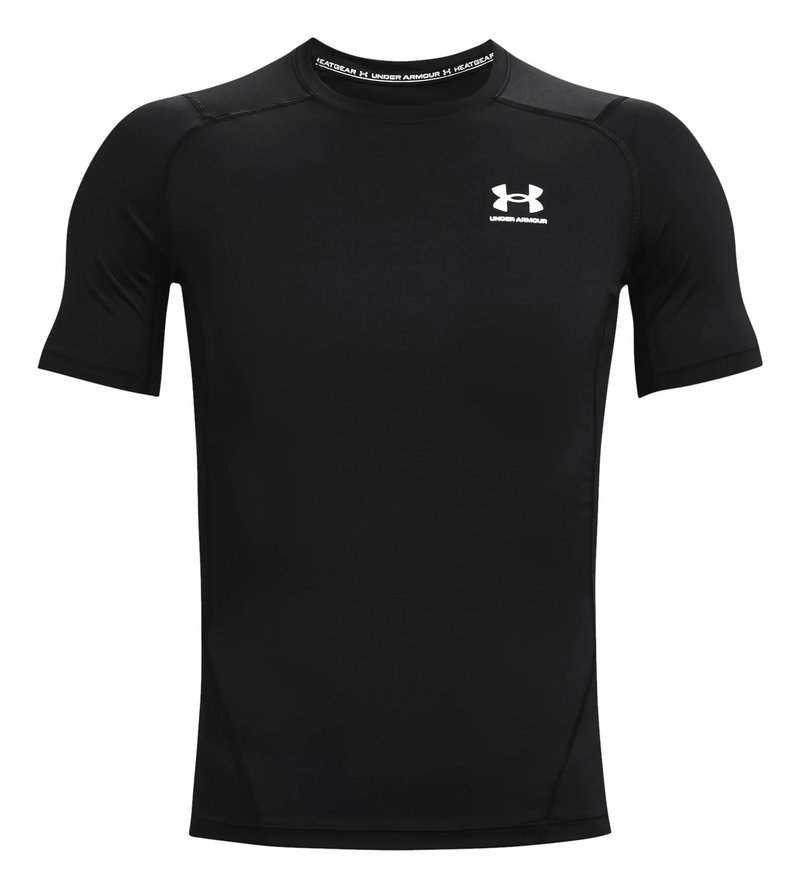 Under Armour HeatGear men's compression top, black/white