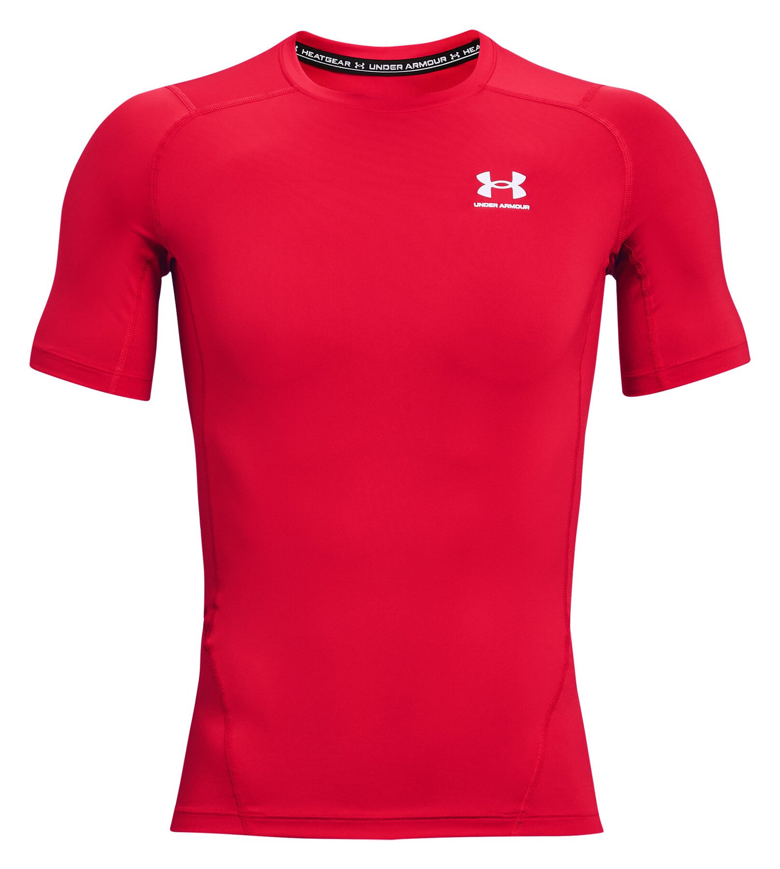 Under Armour HeatGear men's compression top, red/white