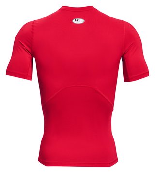 Under Armour HeatGear men's compression top, red/white