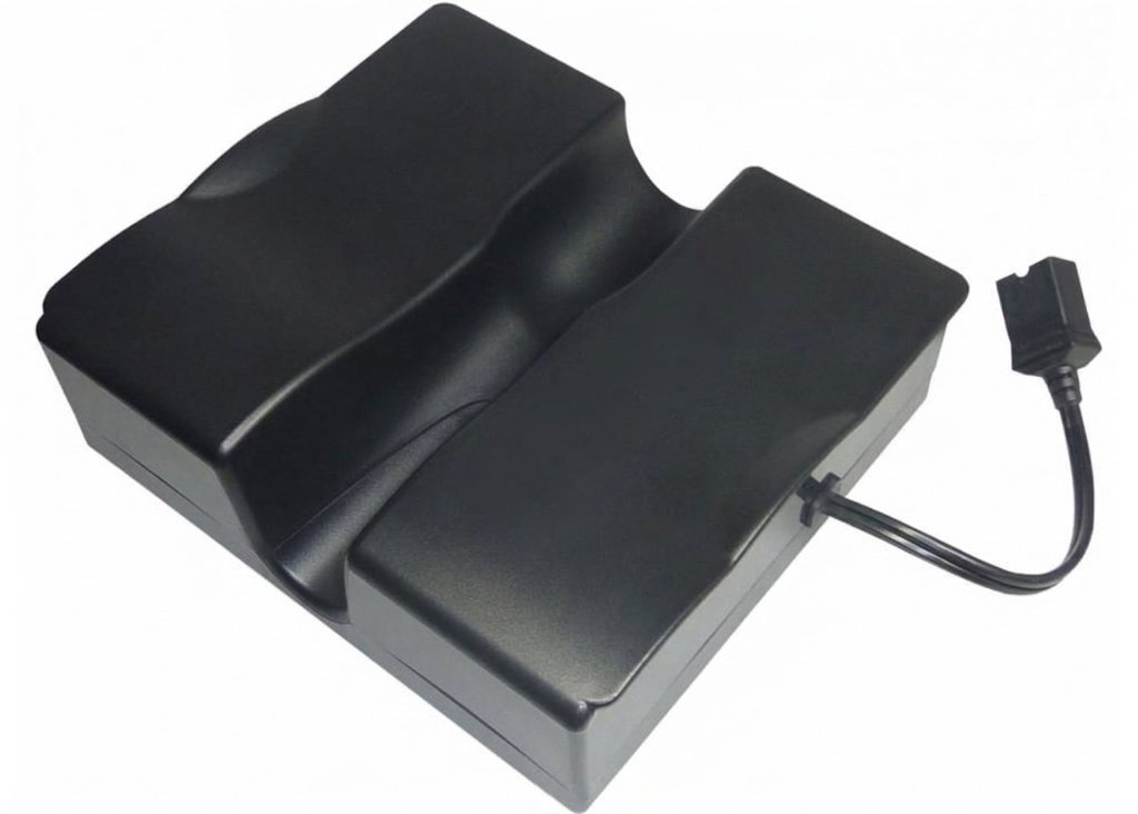 LionTec 12 V (14.4 V) - 26.0 Ah battery for Motocaddy S series 2018 and older + charger, black