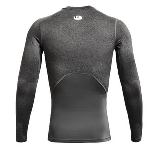 Under Armour HeatGear men's compression long sleeve shirt, carbon heather