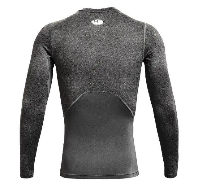 Under Armour HeatGear men's compression long sleeve shirt, carbon heather