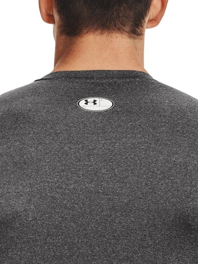 Under Armour HeatGear men's compression long sleeve shirt, carbon heather