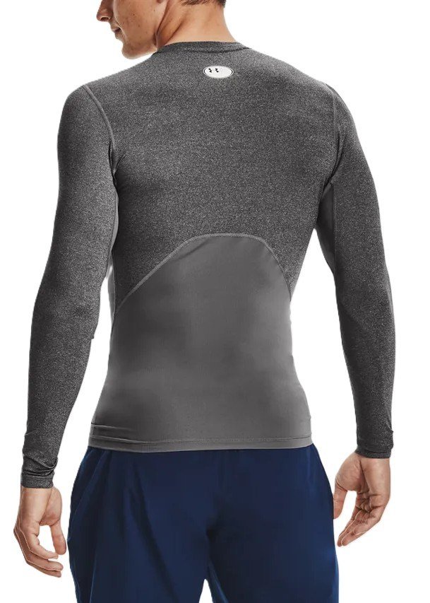 Under Armour HeatGear men's compression long sleeve shirt, carbon heather