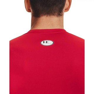 Under Armour HeatGear men's compression long sleeve shirt, red