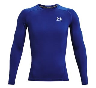Under Armour HeatGear men's compression long sleeve shirt, royal