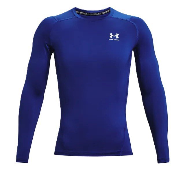 Under Armour HeatGear men's compression long sleeve shirt, royal