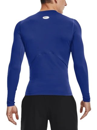 Under Armour HeatGear men's compression long sleeve shirt, royal