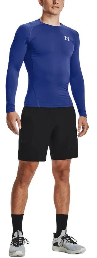 Under Armour HeatGear men's compression long sleeve shirt, royal