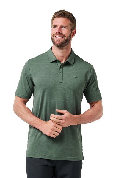 Travis Mathew The Heater men's polo, balsam green