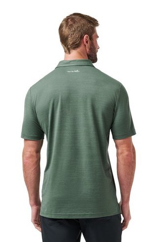 Travis Mathew The Heater men's polo, balsam green