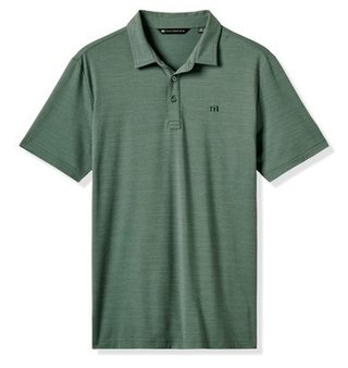 Travis Mathew The Heater men's polo, balsam green