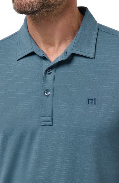 Travis Mathew The Heater men's polo, copen blue