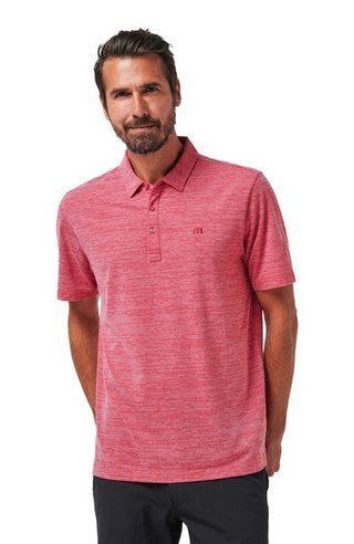 Travis Mathew The Heater men's polo, heather scooter