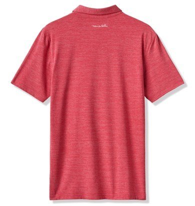 Travis Mathew The Heater men's polo, heather scooter