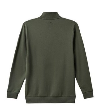 Travis Mathew Cloud Quarter Zip 2.0 men's pullover, dark olive