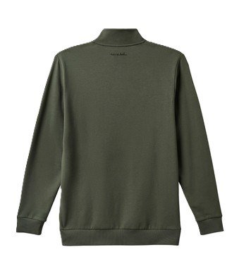Travis Mathew Cloud Quarter Zip 2.0 men's pullover, dark olive
