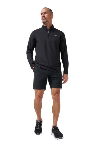 Travis Mathew Wanderlust quarter zip men's jacket, black
