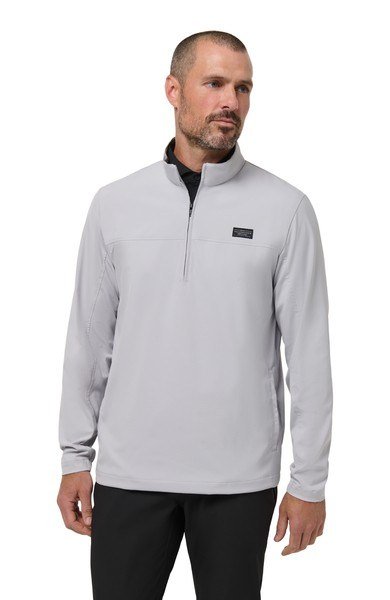 Travis Mathew Wanderlust quarter zip men's jacket, micro chip