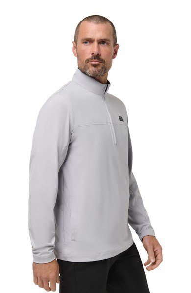 Travis Mathew Wanderlust quarter zip men's jacket, micro chip