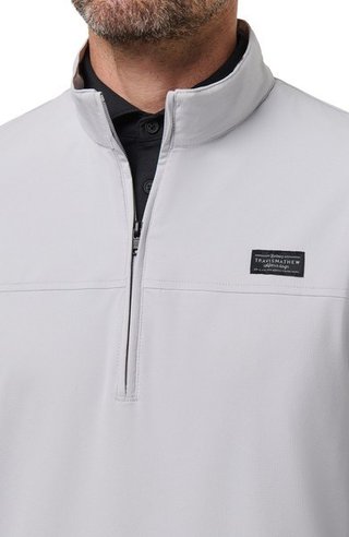 Travis Mathew Wanderlust quarter zip men's jacket, micro chip