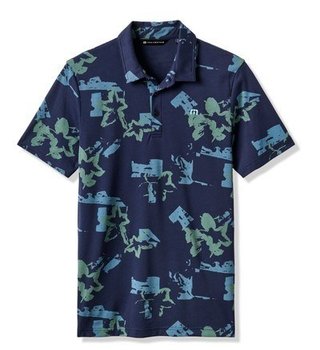 Travis Mathew Favorite Hello men's polo, total eclipse