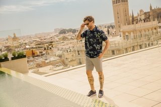 Travis Mathew Favorite Hello men's polo, total eclipse