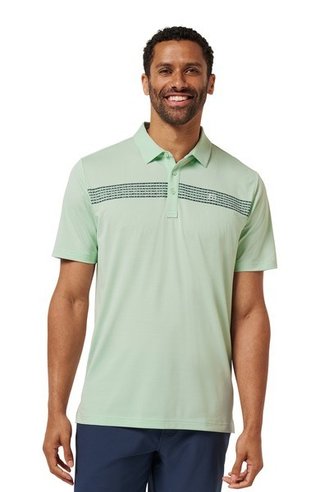 Travis Mathew River Boat men's polo, aqua foam