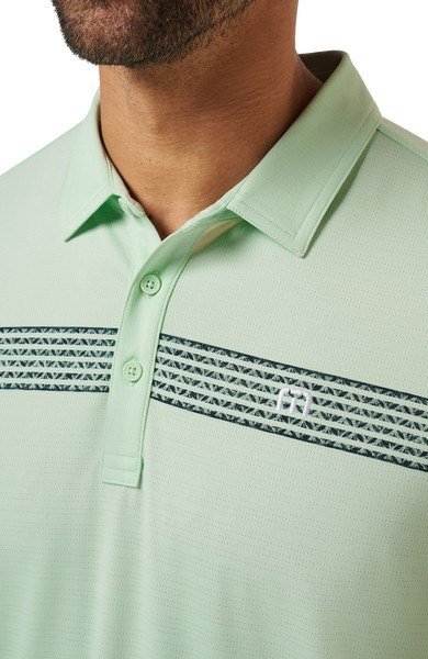 Travis Mathew River Boat men's polo, aqua foam