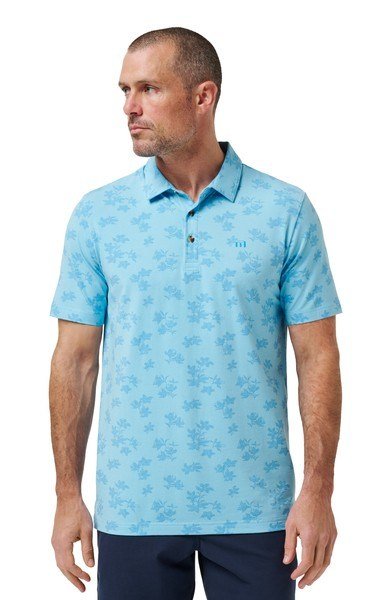 Travis Mathew Port Day men's polo, air blue