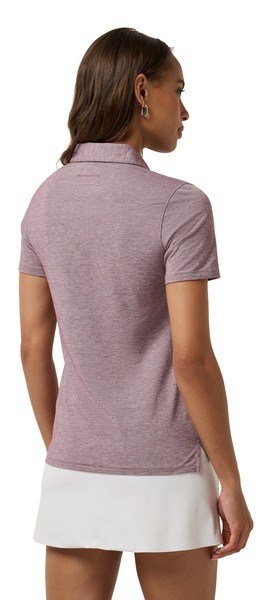 Travis Mathew Featherweight Active women's polo, heather damson