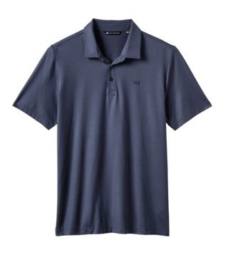 Travis Mathew Featherweight Performance men's polo, total eclipse