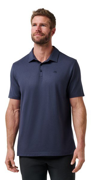 Travis Mathew Featherweight Performance men's polo, total eclipse