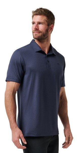 Travis Mathew Featherweight Performance men's polo, total eclipse