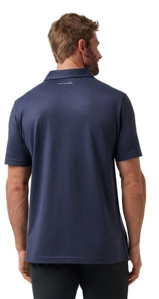 Travis Mathew Featherweight Performance men's polo, total eclipse