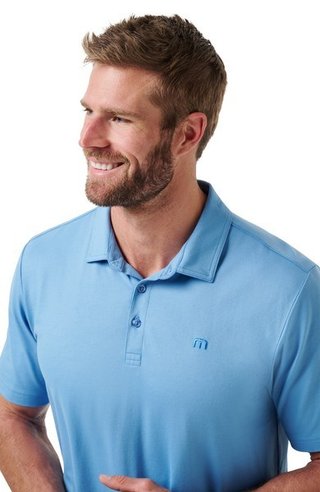 Travis Mathew Featherweight Performance men's polo, pacific coast