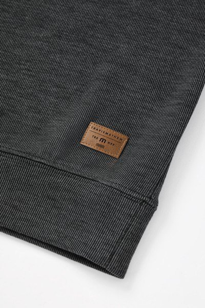 Travis Mathew Cloud men's sweater 1/4 zip, heather black