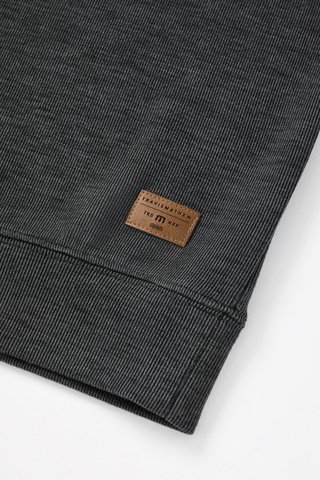 Travis Mathew Cloud men's sweater 1/4 zip, heather black